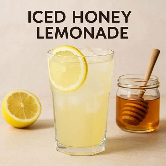 Iced Honey Lemonade Six Ounces Coffee